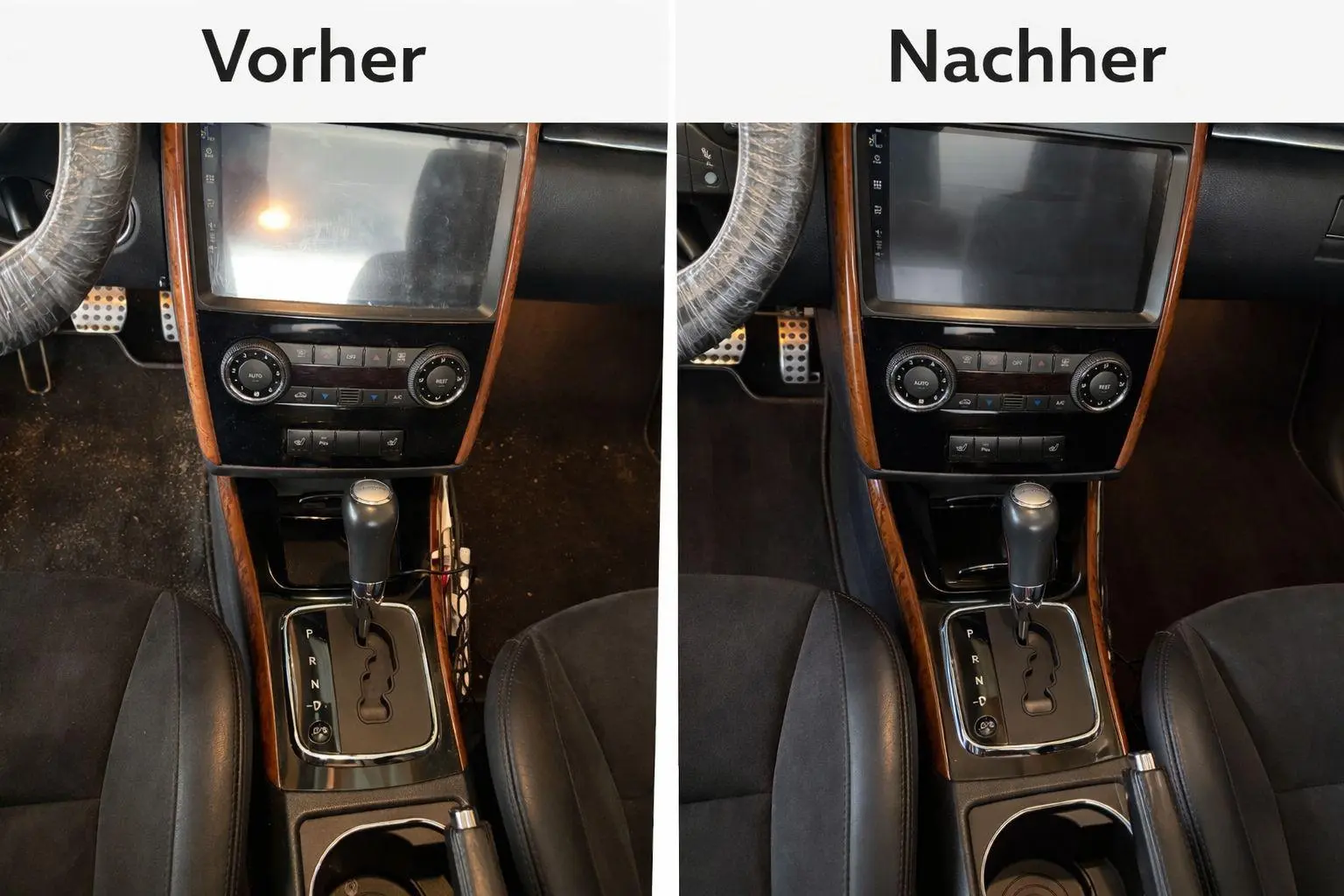 Mittelkonsole Detailreinigung Bremen – Innenraumpflege